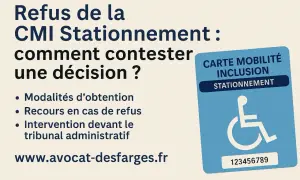 Modèle de lettre pour demande de carte d'invalidité : comment contester un refus de CMI Stationnement. Recours et intervention devant le tribunal.