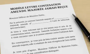 Modèle lettre contestation amende majorée jamais reçue. Ce document est un modèle de lettre pour contester une amende impayée.