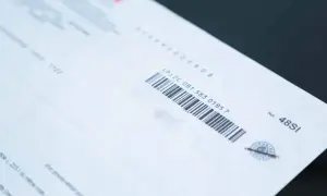 Un document officiel avec un code-barres et la mention "modèle de lettre de demande de médiation".