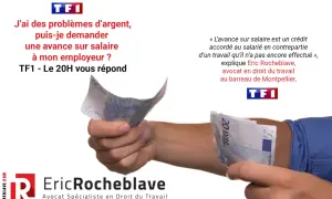 Main d'un homme tenant des billets d'euros, illustrant une demande d'acompte sur salaire. TF1 et Eric Rocheblave, avocat, expliquent.