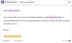 Message de remerciement pour une embauche positive, avec un ton amical.