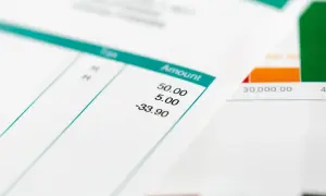 Détail d'une facture avec des montants, possiblement pour une lettre contestation solde de tout compte.