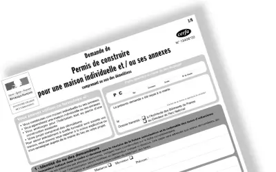 Formulaire Cerfa pour une lettre de demande d'autorisation au maire concernant un permis de construire pour une maison individuelle.