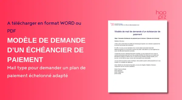 Modèle de lettre pour demander un échéancier au Trésor Public. Ce document propose un plan de paiement adapté pour régler une facture.