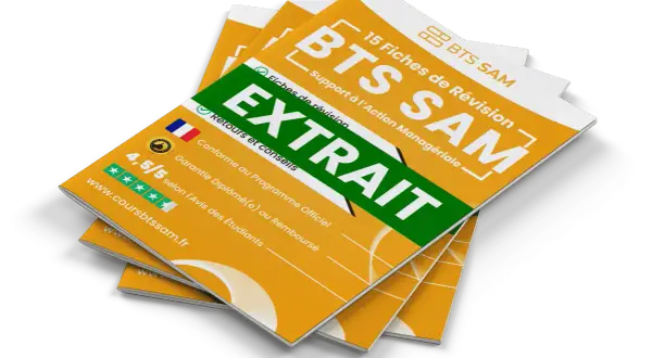 Extrait de fiches de révision BTS SAM, idéal pour préparer votre lettre de motivation. Support complet avec avis étudiants.