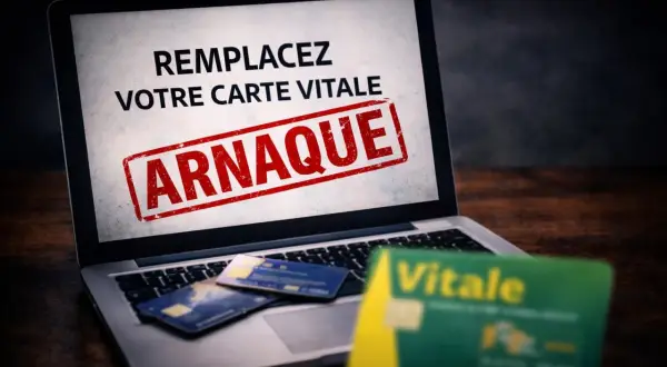 Attention : "Remplacer votre carte Vitale" est une arnaque. Ne communiquez jamais vos informations personnelles suite à un changement de situation.