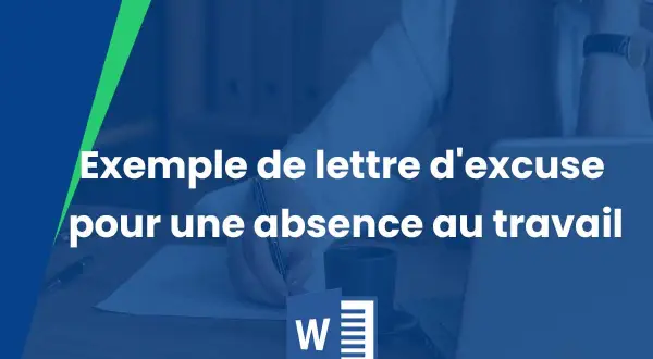 Main d'une personne écrivant une lettre d'excuse pour une absence au travail.