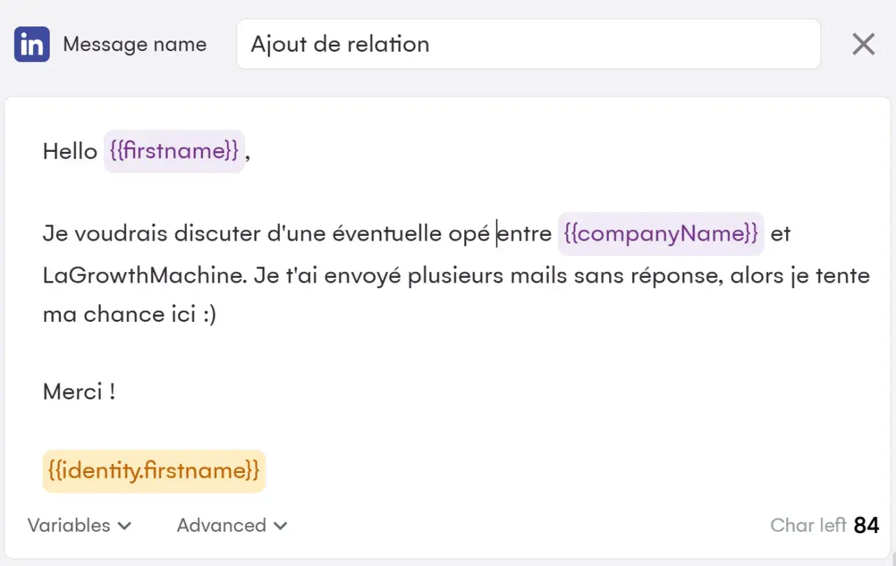 Message de remerciement pour une embauche positive, avec un ton amical.