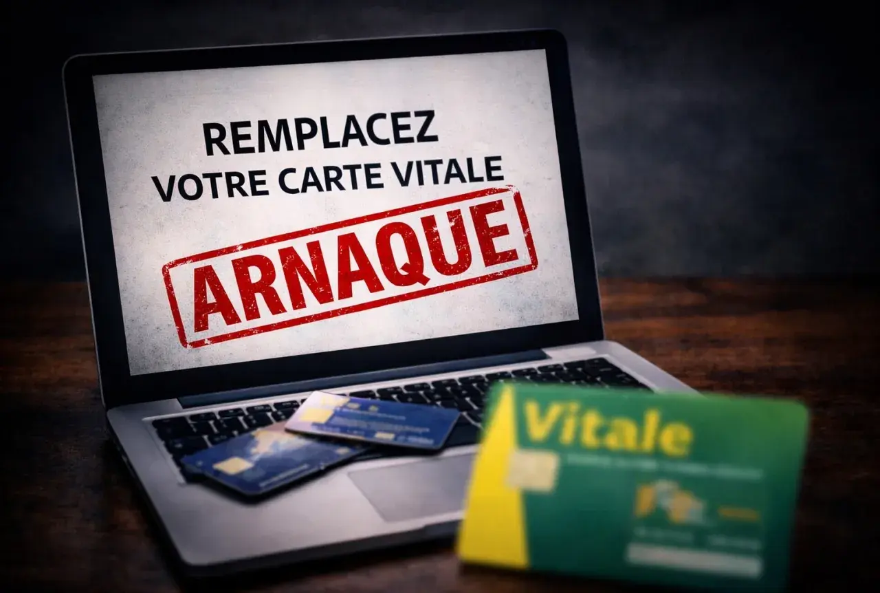 Attention : "Remplacer votre carte Vitale" est une arnaque. Ne communiquez jamais vos informations personnelles suite à un changement de situation.