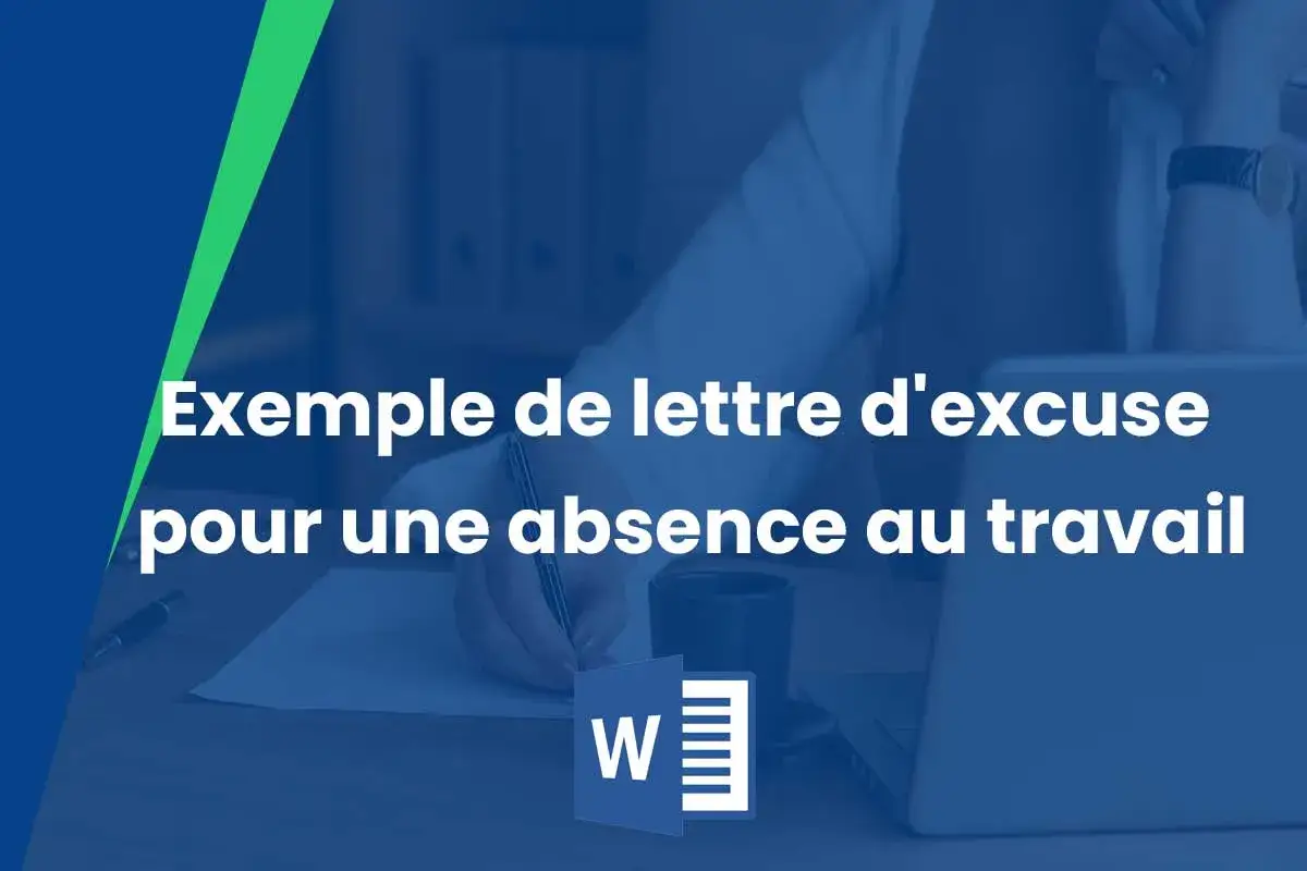 Exemple de lettre d'excuse pour une absence au travail. Ce modèle vous aide à rédiger une lettre de justification d'absence pour maladie.