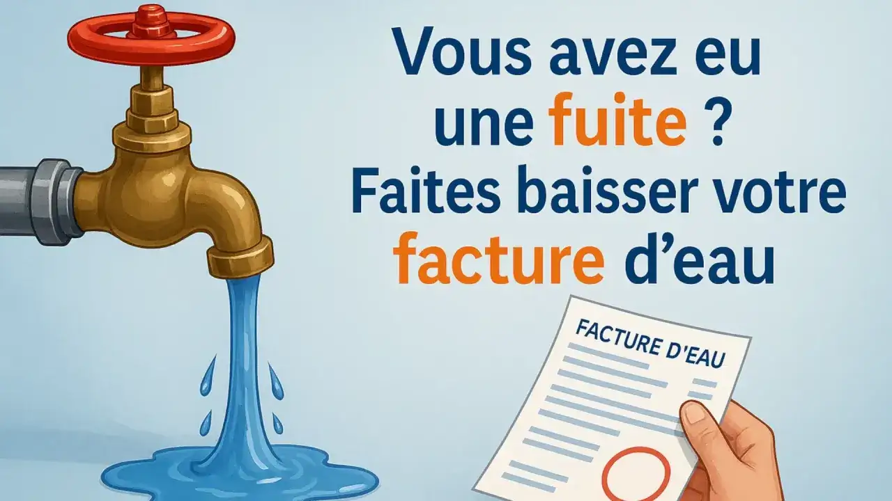 Robinet qui fuit, facture d'eau élevée. Un modèle de lettre réclamation service des eaux peut vous aider.